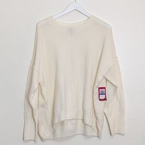 Vince Camuto Sweater Dolman Sleeve Crewneck Extra Large Antique White NWT